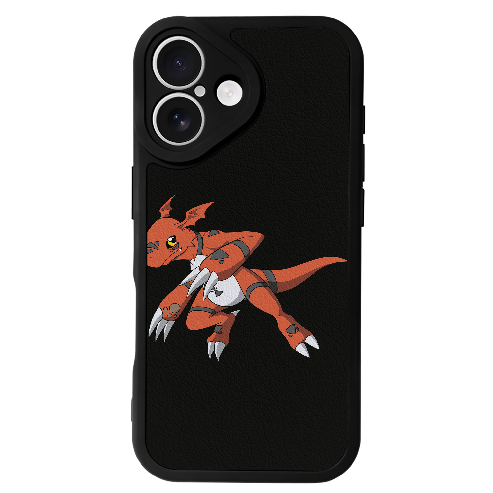 （画像用） Digimon デジタルモンスター/デジモン 【iPhone 16シリーズ対応】シリコンスマホケース（レザー調） 材質：シリコン